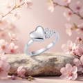 Silvme Ethnic Rakhi 925 sterling silver ring for women — side profile