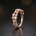 Silvme Vintage Style 925 sterling silver ring for women — angled view