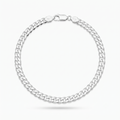 Lobster clasp and end links on the Silvme heavy curb chain bracelet