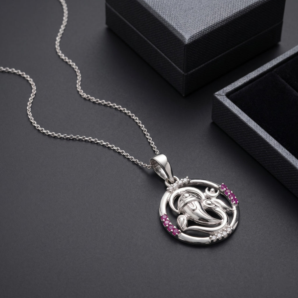 Silvme Pendant Necklace Lucky Charm Gift showcasing its pendant necklace design in 925 sterling silver