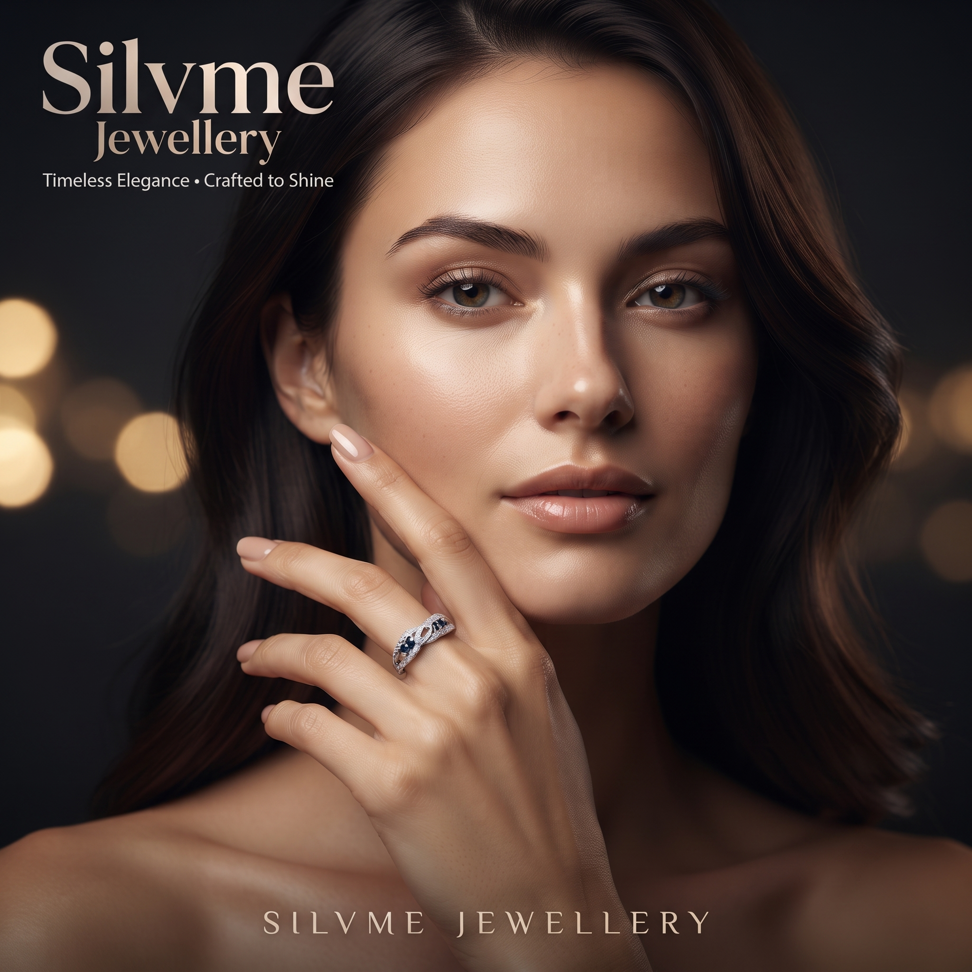 Silvme Butterfly Whimsy 925 sterling silver ring for women — close-up detail