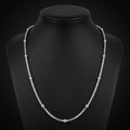 Silvme box link chain in solid 925 sterling silver, approx. 4.68 g, sterling clasp and findings