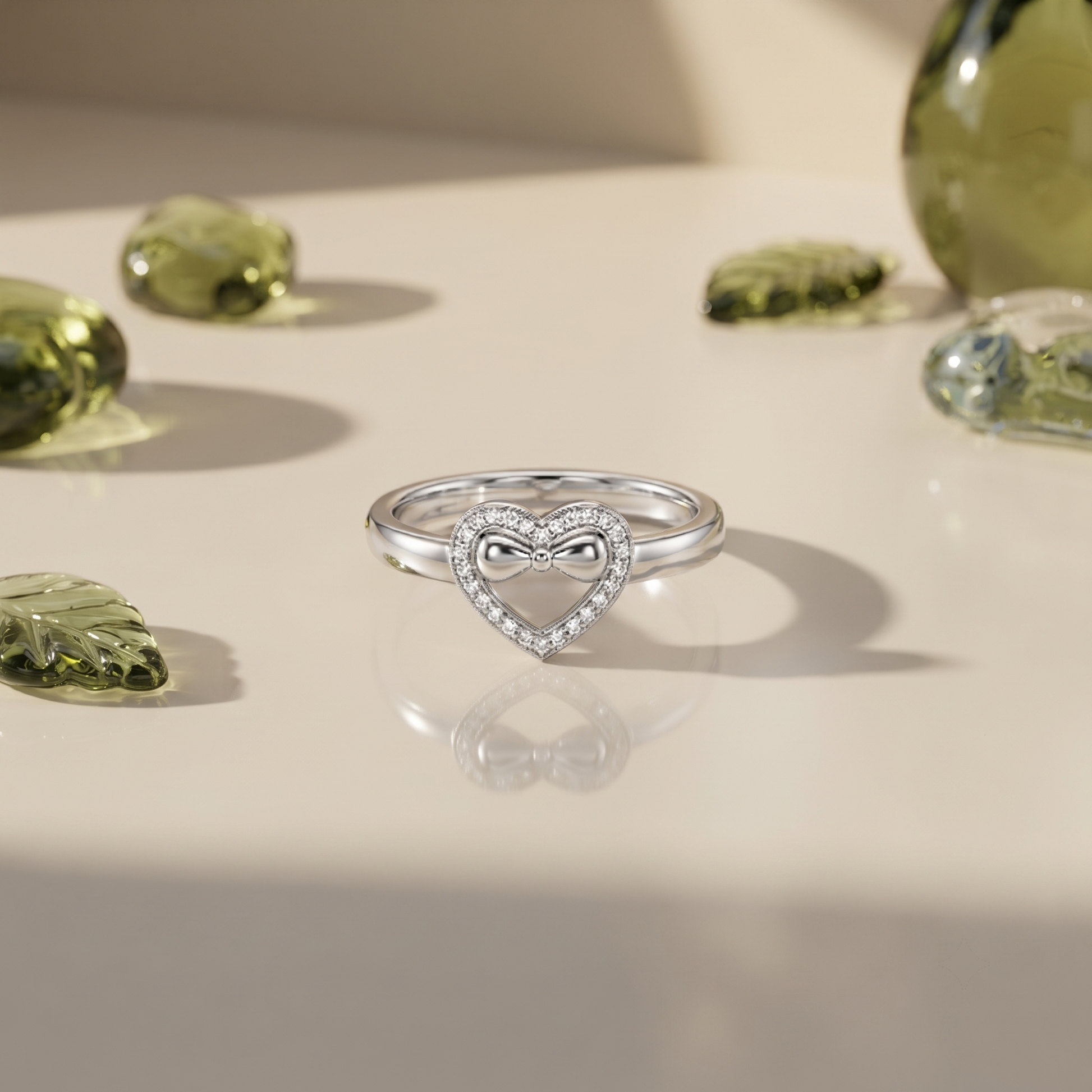 Silvme Gratitude 925 sterling silver ring for women — studio detail shot