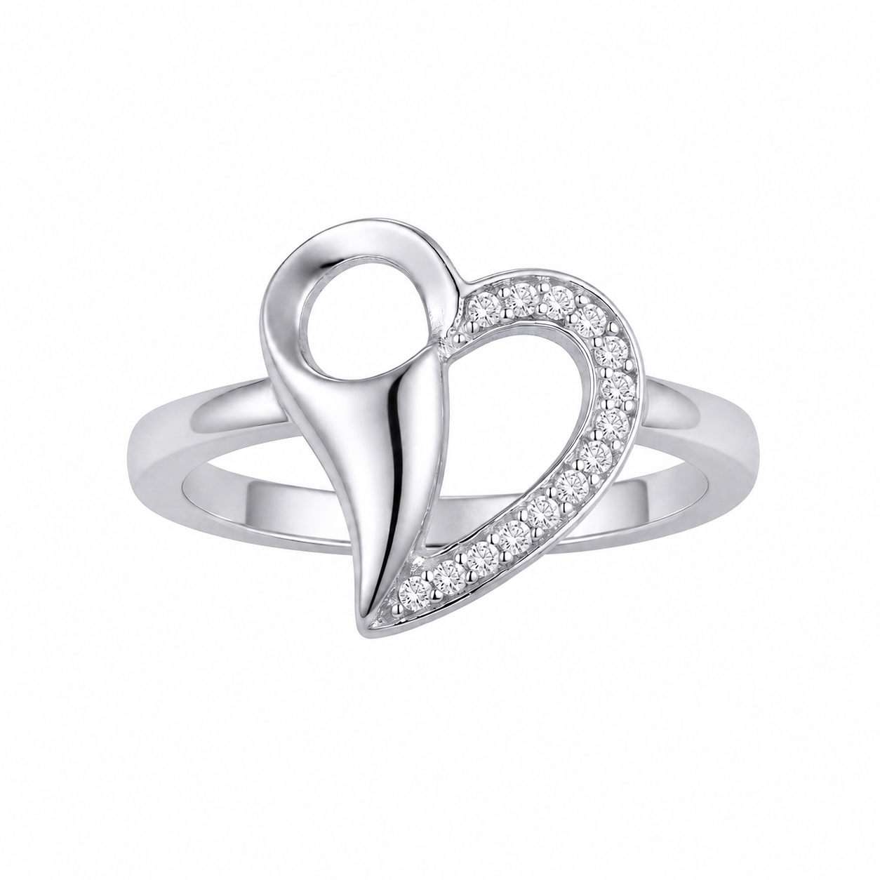 Silvme Ethnic Diwali 925 sterling silver ring for women — front view on white background