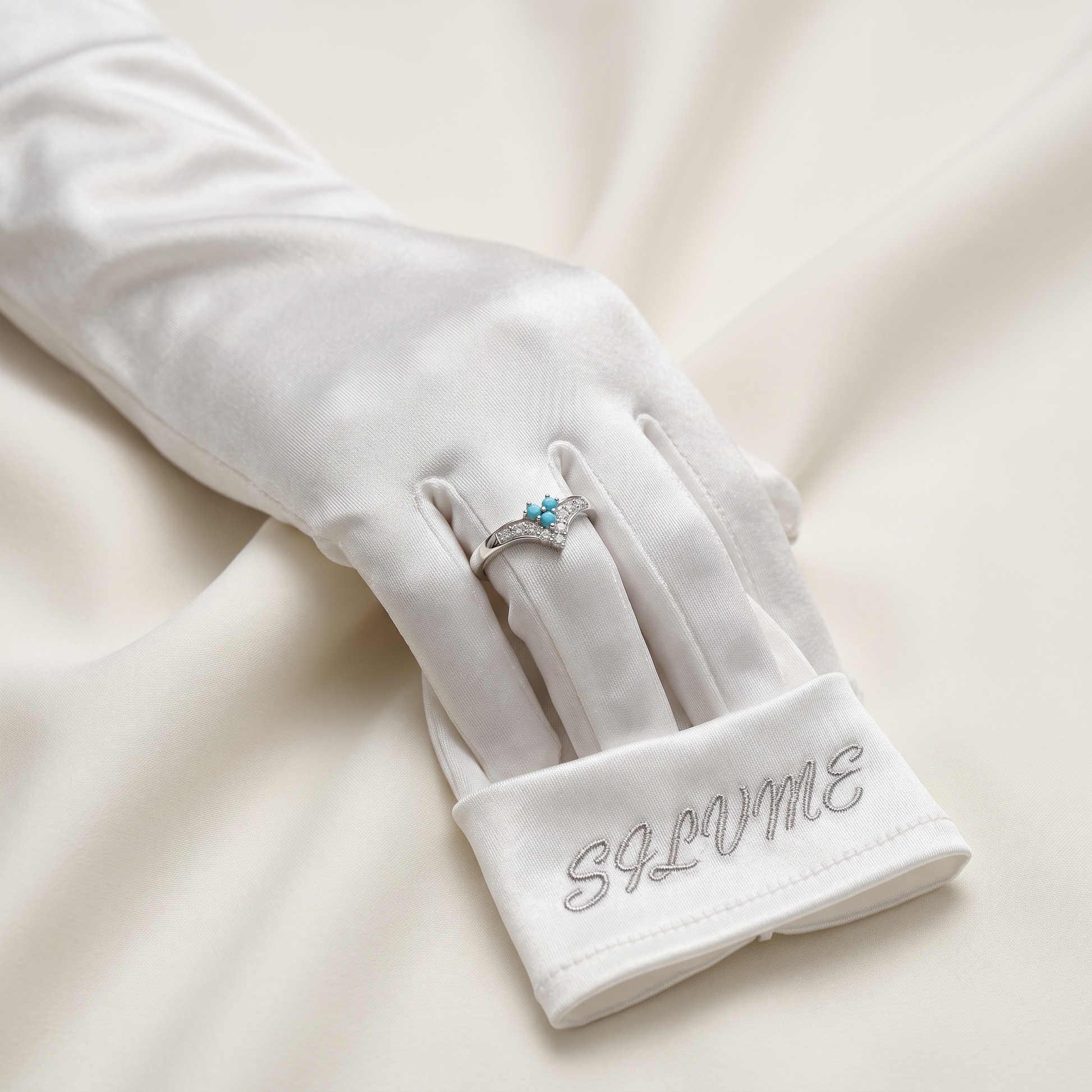 Silvme Spiral Coil Spring 925 sterling silver ring for women — angled view