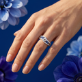 Silvme Butterfly Whimsy 925 sterling silver ring for women — side profile