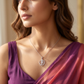 Silvme Romantic Pendant Necklace Gift for Girlfriend in 925 sterling silver, a fine pick as a Valentine gift