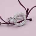 Silvme Rope-Twist 925 sterling silver ring for women — side profile