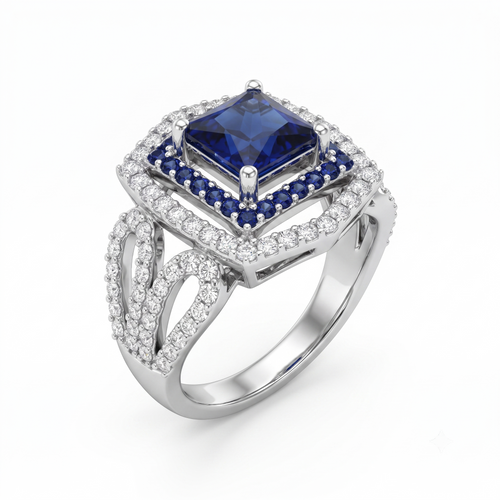 Adjustable Band design detail on the Silvme Adjustable Band Ring, crafted in polished 925 silver