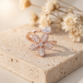 Silvme Star Motif 925 sterling silver ring for women — studio detail shot