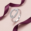 Silvme Rope-Twist 925 sterling silver ring for women — angled view