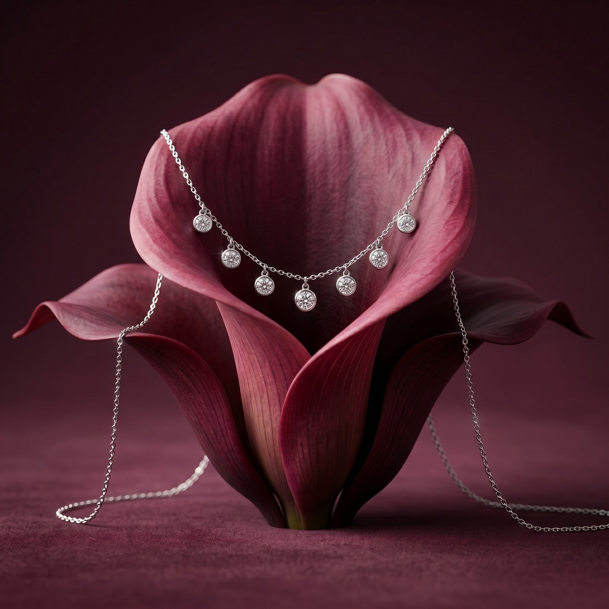 A giftable 925 sterling silver chain pendant necklace â€“ the Silvme Teardrop CZ Pendant Necklace