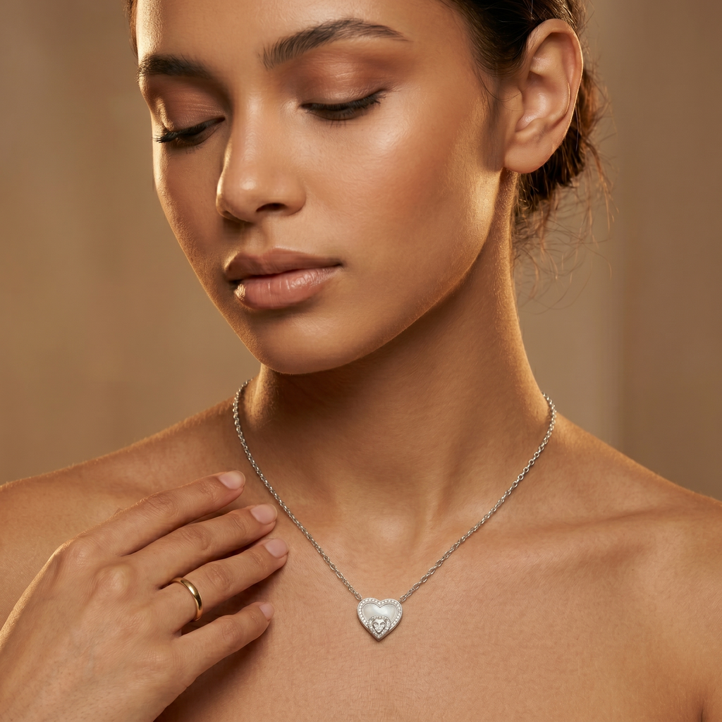 Silvme Silvme 925 Sterling Silver Moon Star Pendant Necklace for Women | CZ Crescent Moon and Star Charm with 18 Inch Chain - Image 2