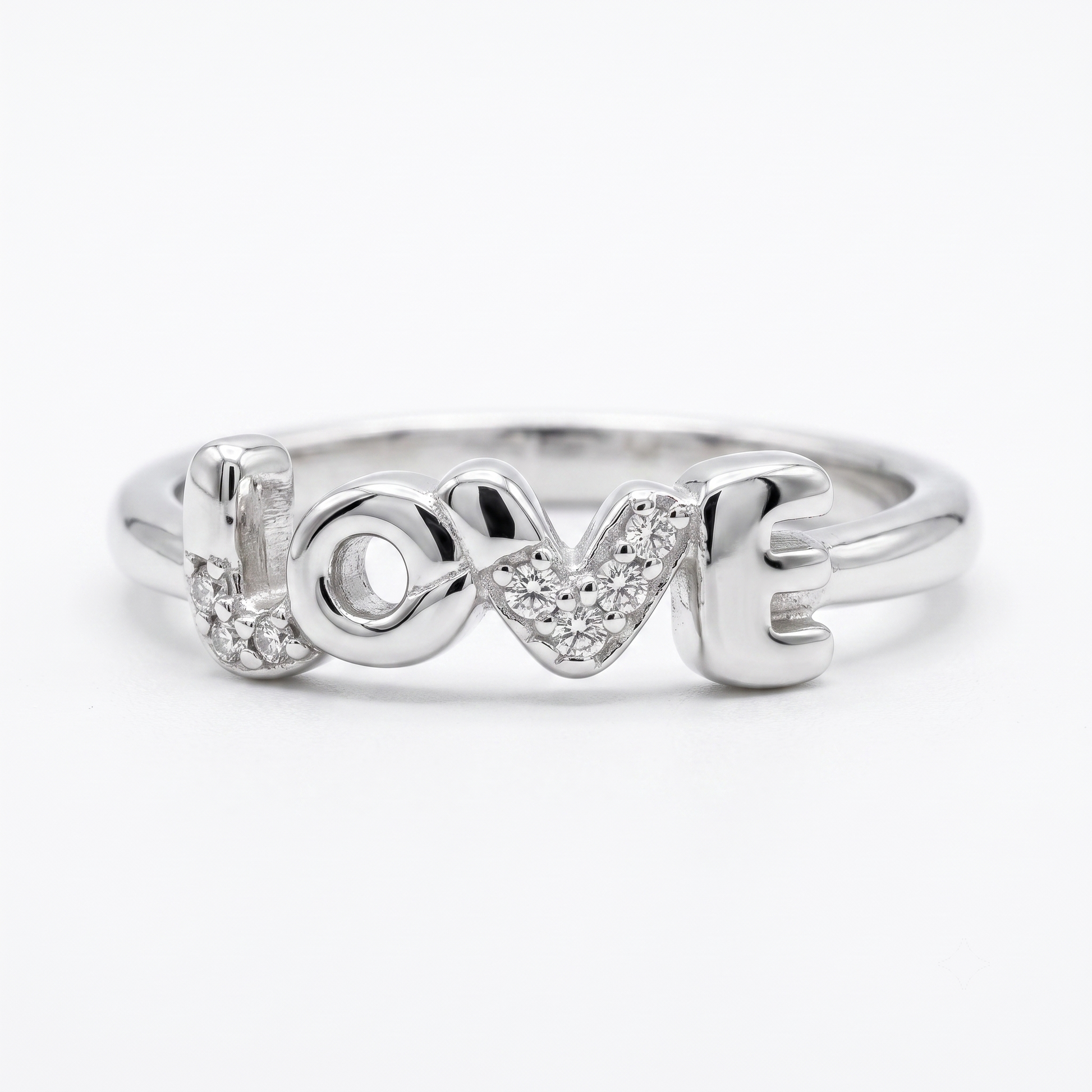Silvme Art Deco Arch Filigree 925 sterling silver ring for women — top view