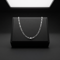 Silvme rhodium-plated chain in solid 925 sterling silver, approx. 2.17 g, sterling clasp and findings
