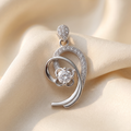 Detailed nature pendant styling on the Silvme Nature Pendant Necklace Botanical Gift in polished 925 silver
