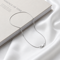 925 silver box link chain for women and men from Silvme, 24 inch, around 2.6 g on the scale
