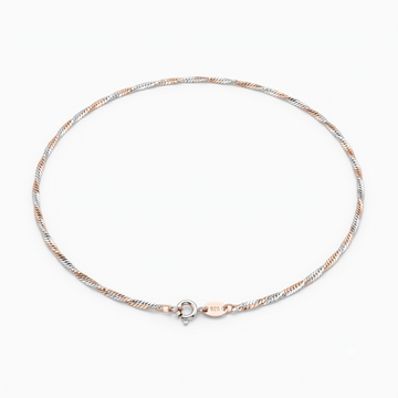 Silvme rhodium-plated chain in solid 925 sterling silver, approx. 4.11 g, sterling clasp and findings