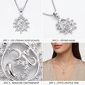 The Silvme Festive Pendant Necklace Diwali Gift, a timeless 925 silver piece for women, minimal modern styling