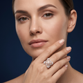 Silvme Infinity Symbol 925 sterling silver ring for women — worn on the finger
