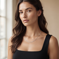 Silvme sterling silver rhodium-plated chain, 2.17 g, rhodium over solid 925 silver