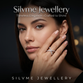 Silvme Coin-Inspired 925 sterling silver ring for women — top view