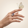 Silvme Wave 925 sterling silver ring for women — side profile