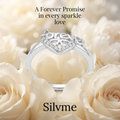 Silvme Chic Office 925 sterling silver ring for women — angled view