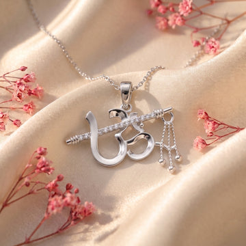 Silvme 925 Silver Pendant Necklace 1025 View 3 | Silver Jewellery India