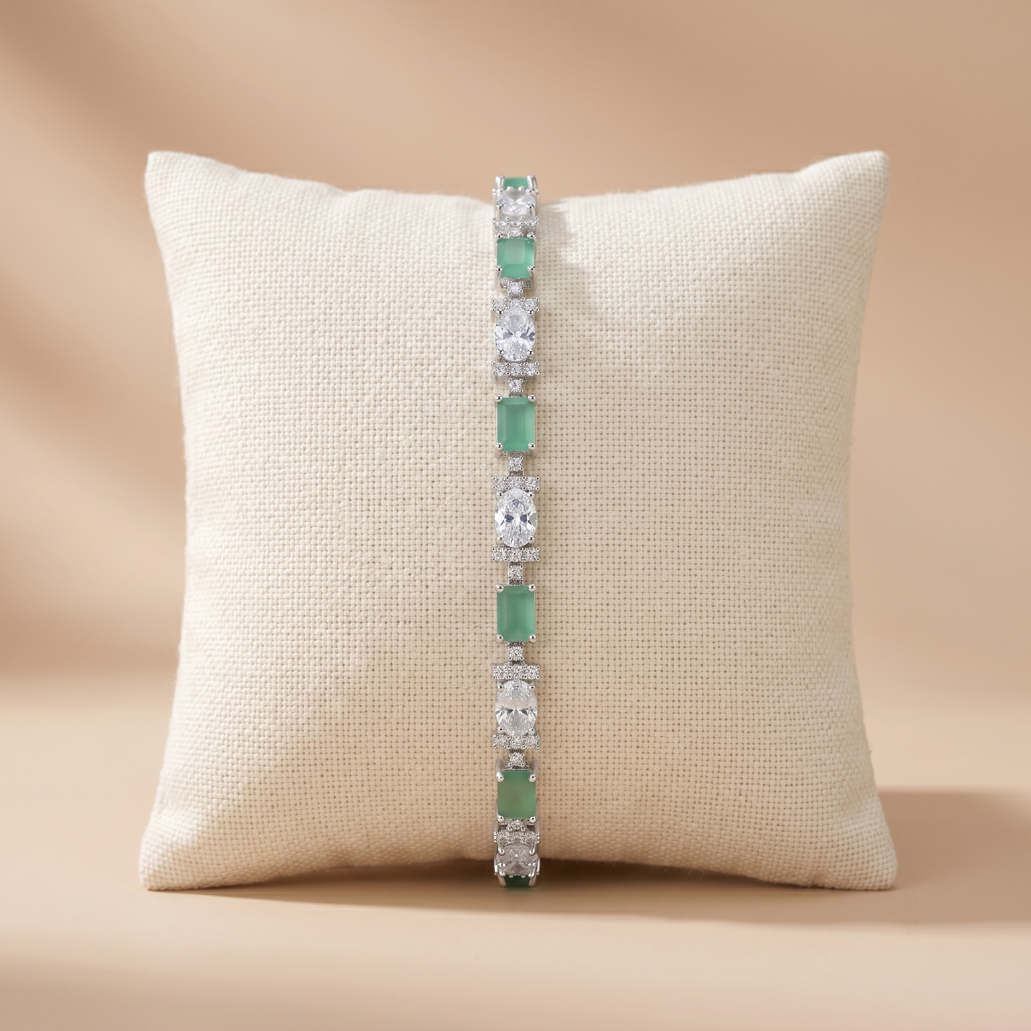 Sterling silver coin bracelet wrist shot India
