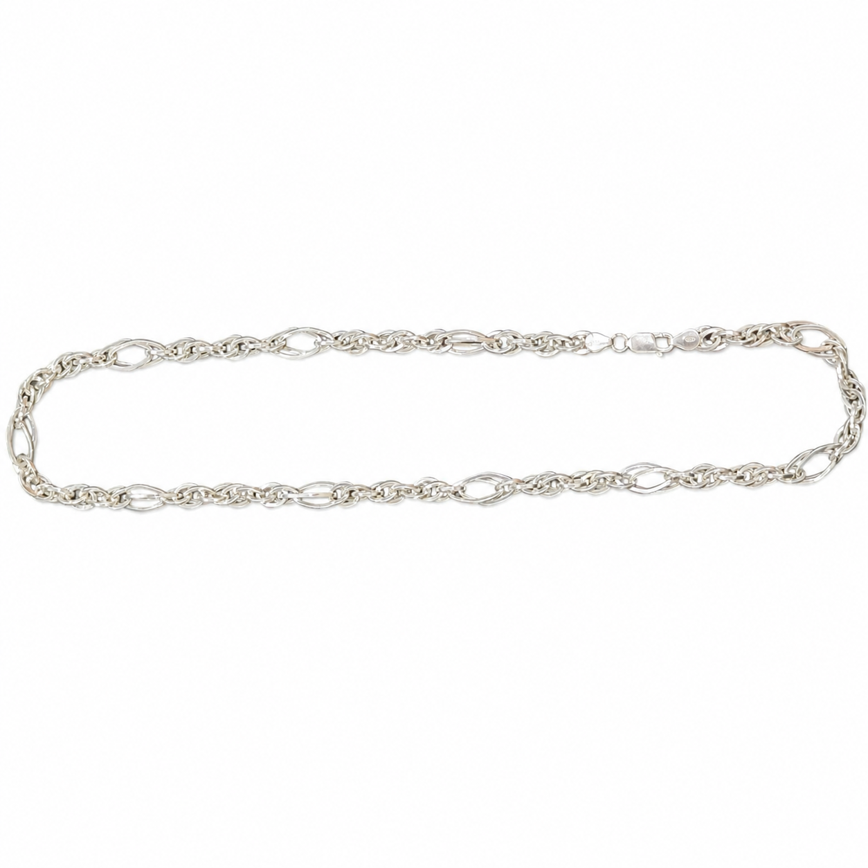 Silvme 925 silver neck chain, approx. 17.93 g, solid silver, not plated, sterling silver throughout