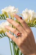 Silvme Dragonfly Whimsy Nature 925 sterling silver ring for women — side profile