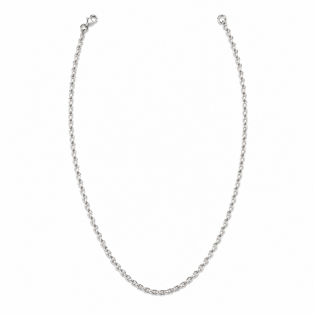 Silvme chain in solid 925 sterling silver, approx. 3.28 g, sterling clasp and findings