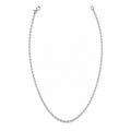 Silvme chain in solid 925 sterling silver, approx. 3.28 g, sterling clasp and findings