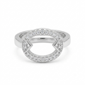 Silvme Rope-Twist Band Ring in 925 sterling silver, jewellery for women, ideal for Diwali festive wear