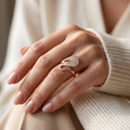 Silvme Minimal 925 sterling silver ring for women — close-up detail