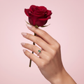 Silvme Starburst Floral Bloom 925 sterling silver ring for women — top view