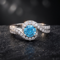 Silvme Daisy Floral 925 sterling silver ring for women — side profile