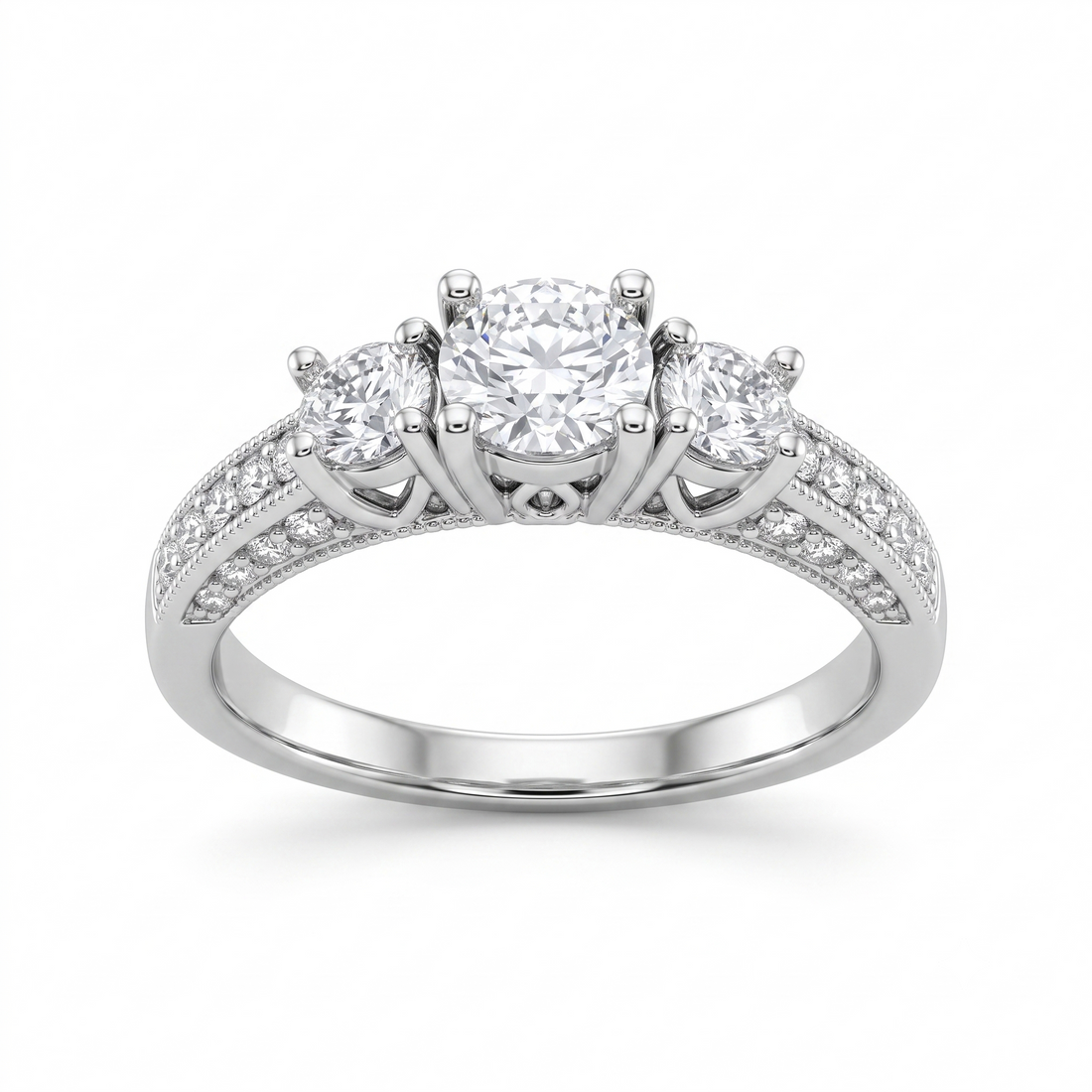 Silvme Textured Band Ring in 925 sterling silver, jewellery for women, refined silver accessory