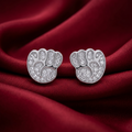 Footprint Stone-Set Stud Earrings, additional product view 8