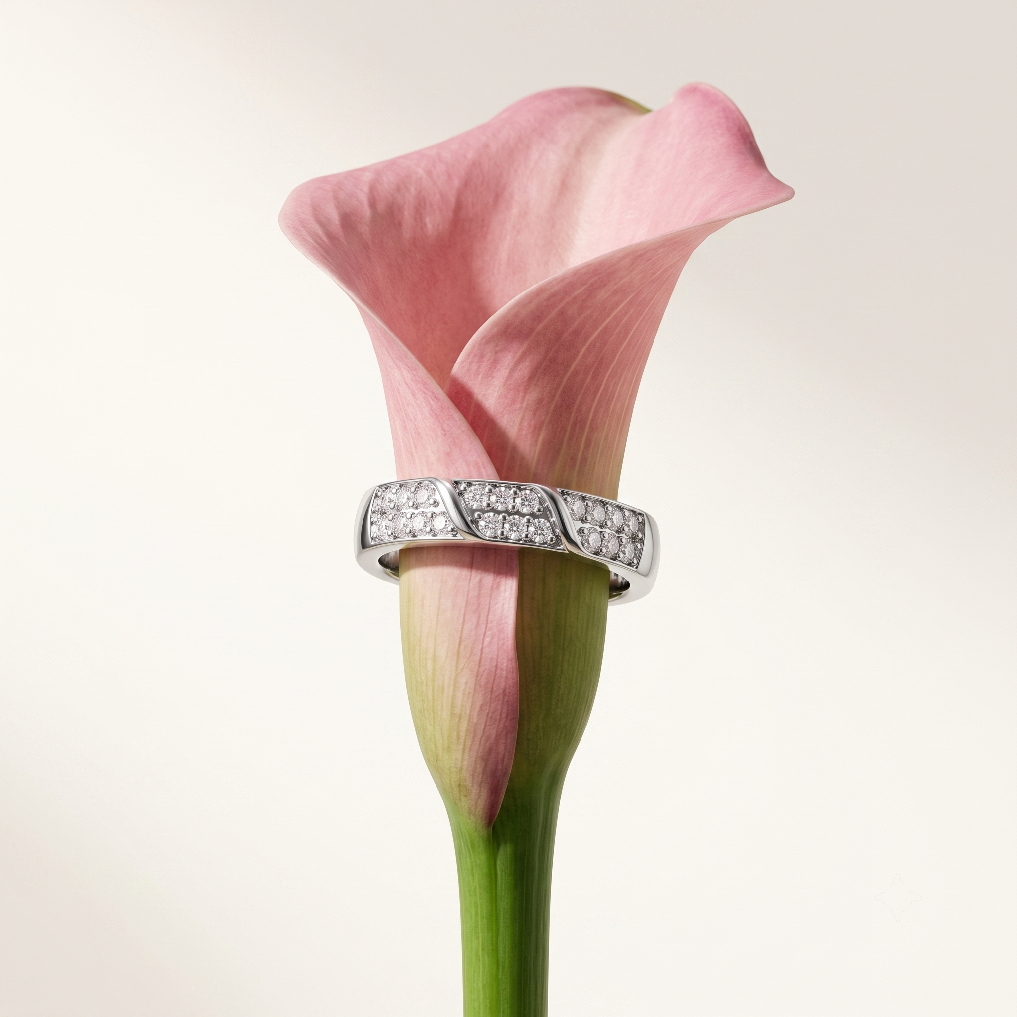 Silvme Sunflower Bloom Band Ring with its softly polished 925 sterling silver surface, ideal as a birthday gift