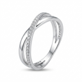 925 sterling silver Solitaire-Style Ring by Silvme, an elegant accessory for her, ideal for festive occasions