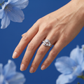Silvme Butterfly 925 sterling silver ring for women — top view
