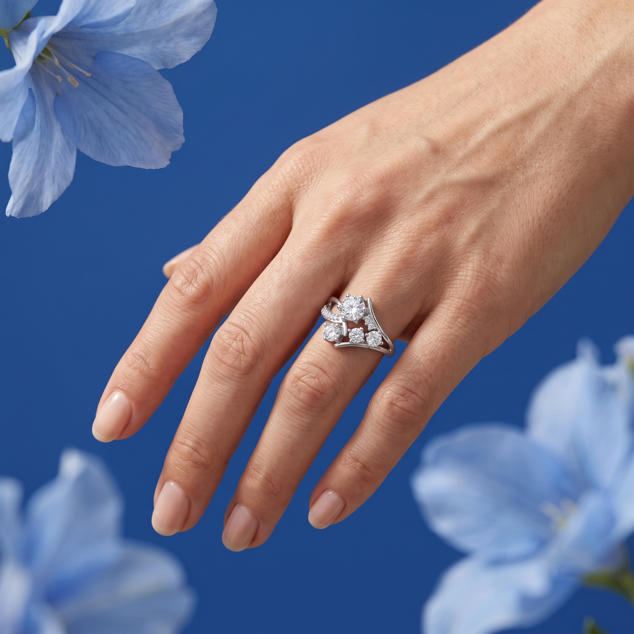 925 sterling silver Butterfly Ring by Silvme, well suited as a birthday gift for women, refined silver accessory