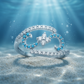 Silvme Knot Design 925 sterling silver ring for women — studio detail shot