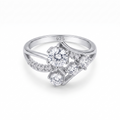 925 sterling silver Pearl-Inspired Ring by Silvme, an elegant accessory for her, premium silver jewellery