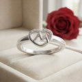 Silvme Stackable Fashion 925 sterling silver ring for women — side profile