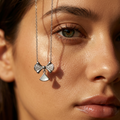 Silvme Infinity Pendant Necklace with its softly polished 925 silver surface, minimal modern styling