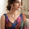 The Silvme Serene Pendant Necklace Peace Meditation Gift, a timeless 925 silver piece for women