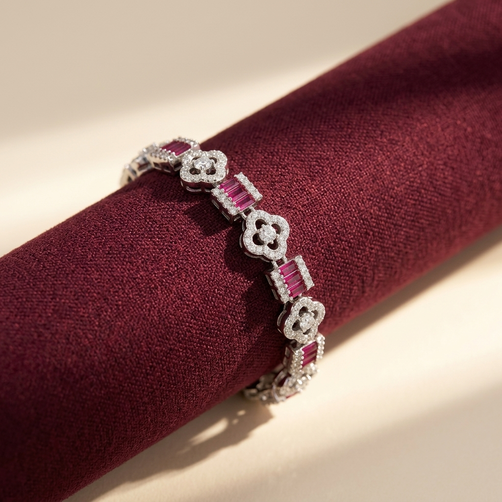 Silvme Cross Charm Bracelet, crafted in 925 sterling silver for women, timeless everyday elegance